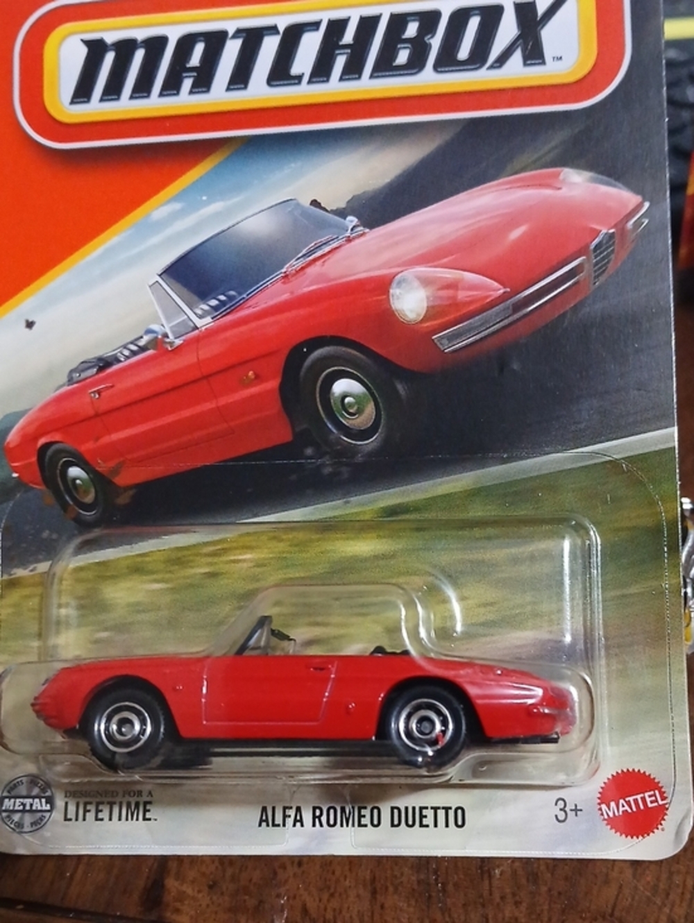 Matchbox Alfa Romeo Duetto Convertible Toy Car - Red